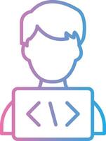 Programmer Modern Color Symbol vector