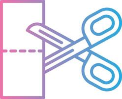 Scissors Minimal Design Badge vector