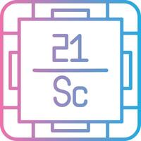 Scandium Simplified Design Piece vector