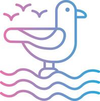 Seagull Monotone Sketch Design vector