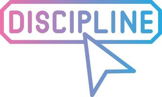 Discipline Futuristic UI Mark vector