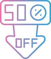 Discount Outlined Frame Object vector