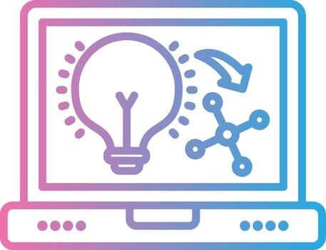 idea Delgado línea elemento vector