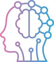 Logical Thinking Pixel Grid Artwork vector