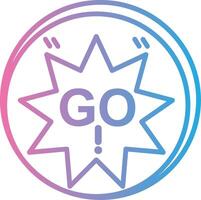 Go Geometric App Mark vector