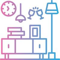 Sideboard Mobile App Illustration vector