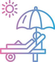Tanning Gradient Color Form vector
