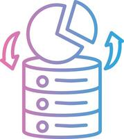 Server Abstract UI Visual vector