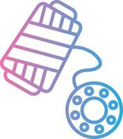 Bobbin Gradient Themed Symbol vector