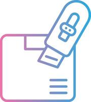 Do Not Open With Knife Bold App Graphic vector