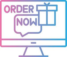 Order Now Thin Line Element vector