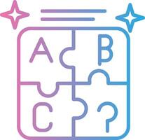 Puzzle Custom Line Element vector
