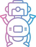 Robot Web Style Graphic vector