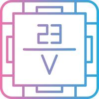 Vanadium Sharp Edge Visual vector