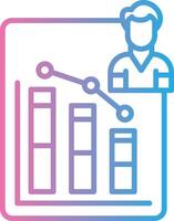 Bar Chart Crisp Outline Artwork vector