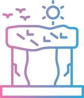 Stonehenge Isometric Web Illustration vector