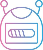 Bot Gradient Color Form vector