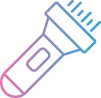 Flashlight Pixel Style Badge vector