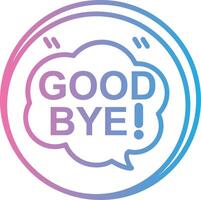 Good Bye Mobile App Illustration vector