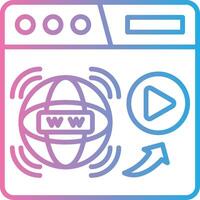 Internet Vivid App Element vector