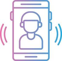 Phone Call Interactive Symbol vector