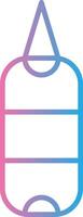Boxing Bag Futuristic App Badge vector