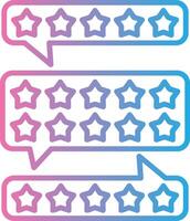 Five Star Rating Sharp Edge Visual vector