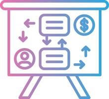 Flowchart Custom Line Element vector