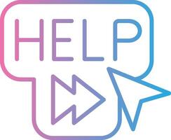 Help Creative Sketch Element vector