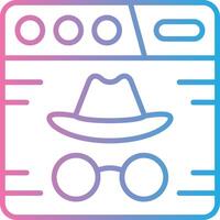 Incognito Detailed UI Piece vector