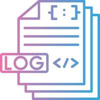 Log File Compact Web Symbol vector
