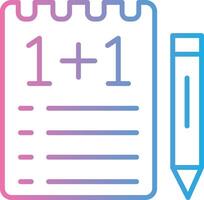 Notebook Color Block Badge vector