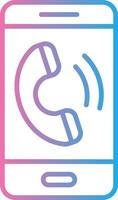 Phone Call UI Badge vector
