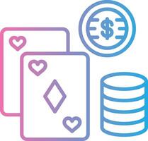 Poker Soft Outline Graphic vector