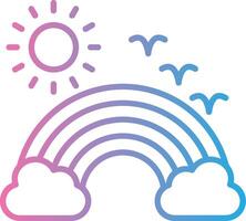 Rainbow Smooth App Visual vector