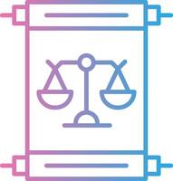 Scroll Iconic Line Form vector