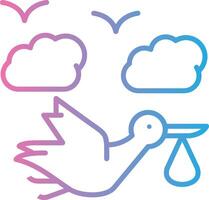 Stork Detailed UI Piece vector