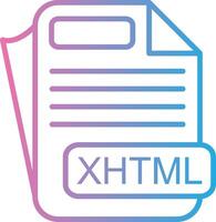 XHTML Interface Line Graphic vector