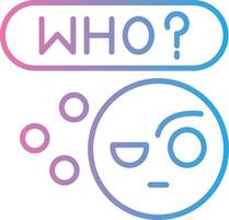 Who Iconic Line Form vector