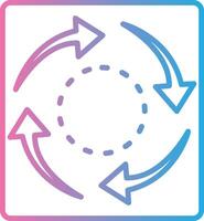 Arrow Graphic Soft Outline Graphic vector