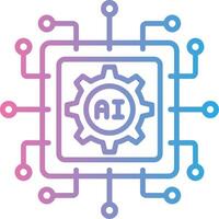 Artificial Intelligence Elegant Shape Symbol vector