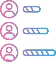 Chart 3D Interface Shape vector