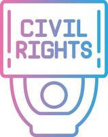 Civil Rights Compact Web Symbol vector