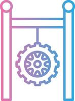 Tire Shadowed Flat Design vector