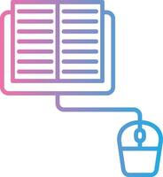 Elearning Gradient Themed Symbol vector