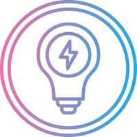 Light Bulb Color Block Badge vector