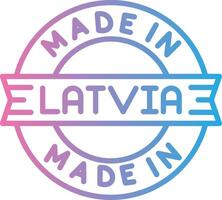 Made In Latvia Digital App Concept vector