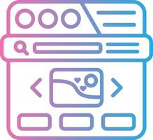 Slider Iconic Line Form vector