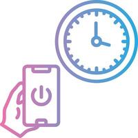 Time Wireframe App Design vector