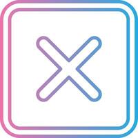 Cross Thin Line Element vector